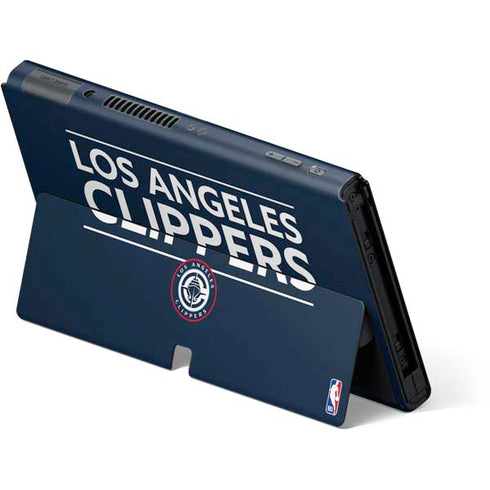 NBA Los Angeles Clippers Standard Blue Nintendo Switch OLED (2021) Skin